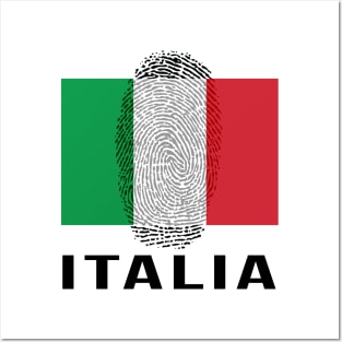 Italy Flag DNA Posters and Art